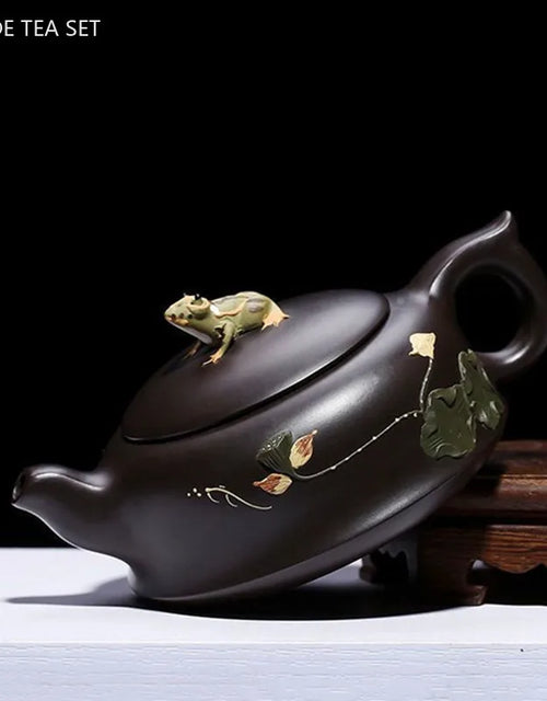 160ml Chinese Yixing Purple Clay Tea Pot Handmade Black Mud Beauty Teapot Household Filter Teaware Tradition Zisha Tea Infuser