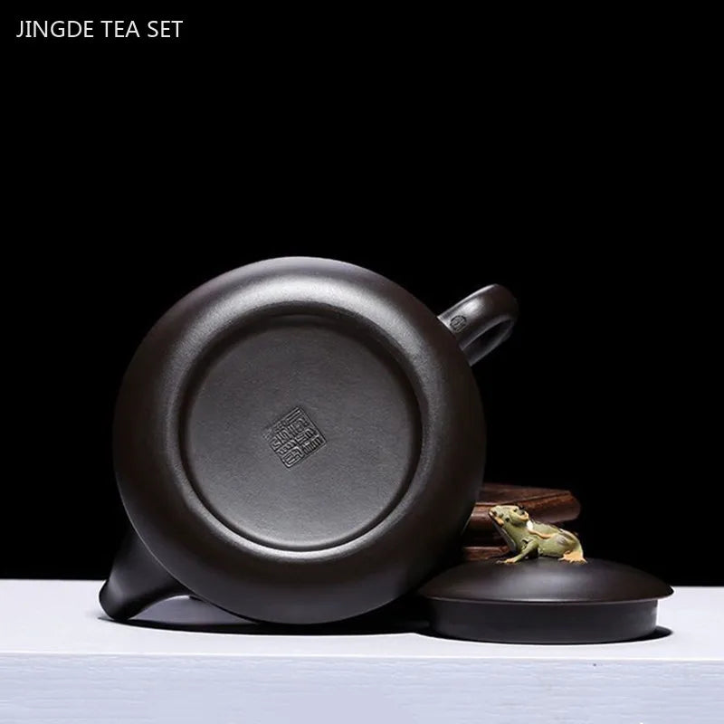 160ml Chinese Yixing Purple Clay Tea Pot Handmade Black Mud Beauty Teapot Household Filter Teaware Tradition Zisha Tea Infuser