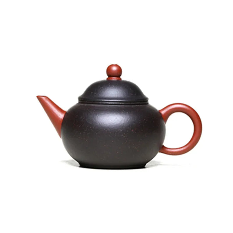 Chinese Yixing Purple Clay Teapot Tradition Black Gold Sand Tea Pot Customized Beauty Kettle Raw Ore Handmade Zisha Tea Set110ml
