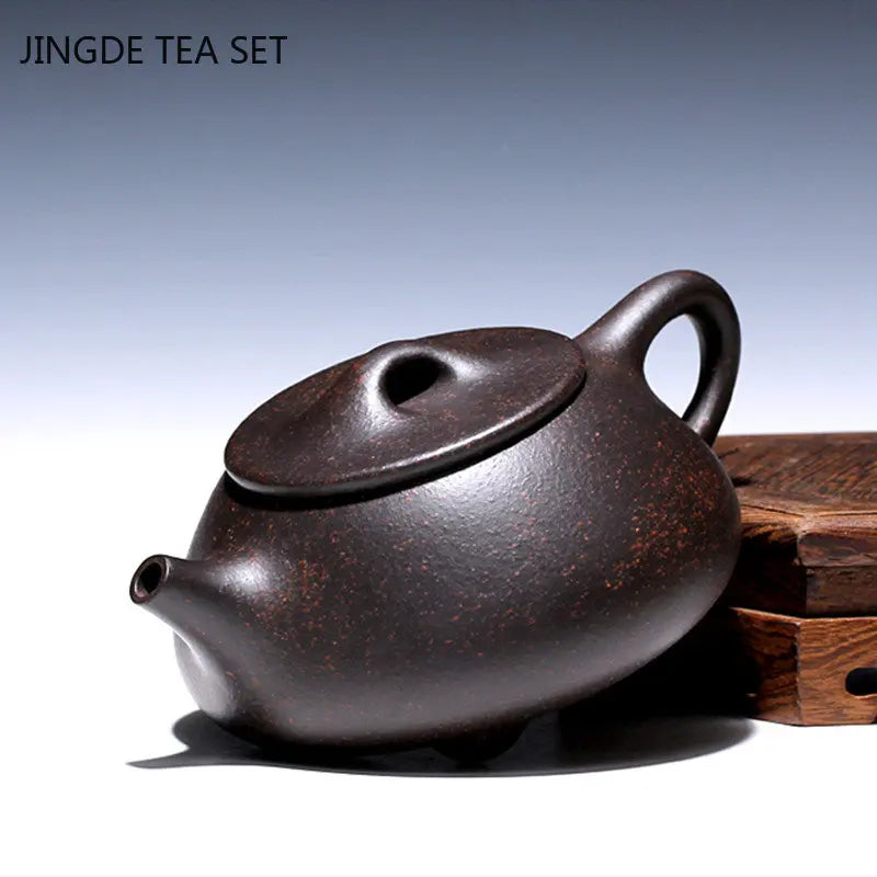 High Quality Yixing Purple Clay Teapot Master Handmade Ball Hole Filter Stone Scoop Pot Chinese Zisha Tea Set Beauty Tea Maker