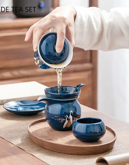 Household Ceramics Gaiwan Tea Cup Set Boutique White Porcelain Teaware Suit Customized Tea Maker Chinese Tea Set Supplies