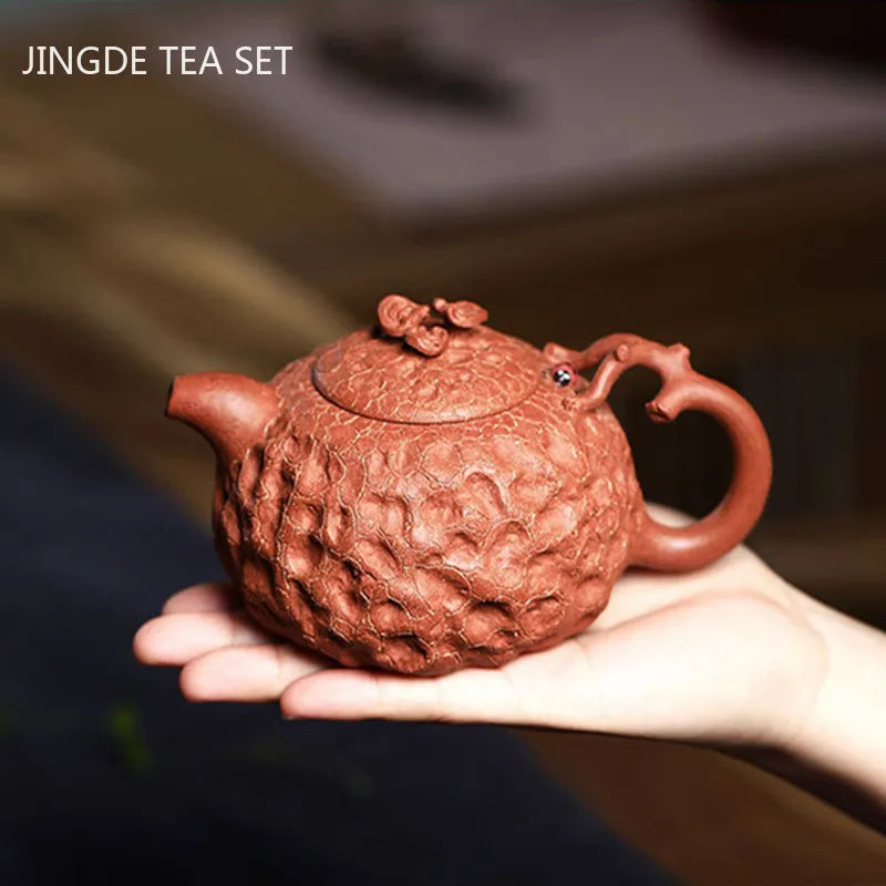 Master Handmade Purple Clay Teapot Raw Ore Section Mud Filter Tea Pot Household Zisha Beauty Kettle Chinese Yixing Tea Set 260ml
