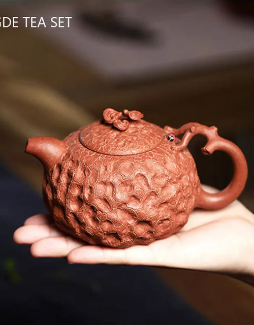 Master Handmade Purple Clay Teapot Raw Ore Section Mud Filter Tea Pot Household Zisha Beauty Kettle Chinese Yixing Tea Set 260ml