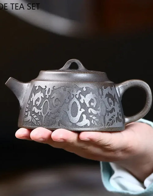 Retro Yixing Purple Clay Teapot Handmade Raw Ore Tea Set Zisha Filter Beauty Tea Infuser Tradition Chinese Teaware 230ml