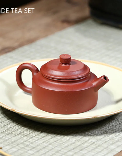 Tradition Raw Ore Dahongpao Teapot Chinese Yixing Purple Clay Tea Pot Home Ball Hole Filter Beauty Kettle Tea Sets Gifts 120ml