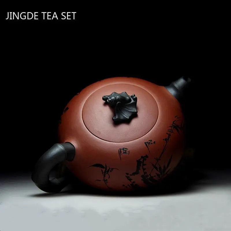 Exquisite Yixing Purple Clay Teapot Handmade Raw Ore Beauty Pot Household Zisha Tea Infuser Chinese Tea Ceremony Supplies 350ml