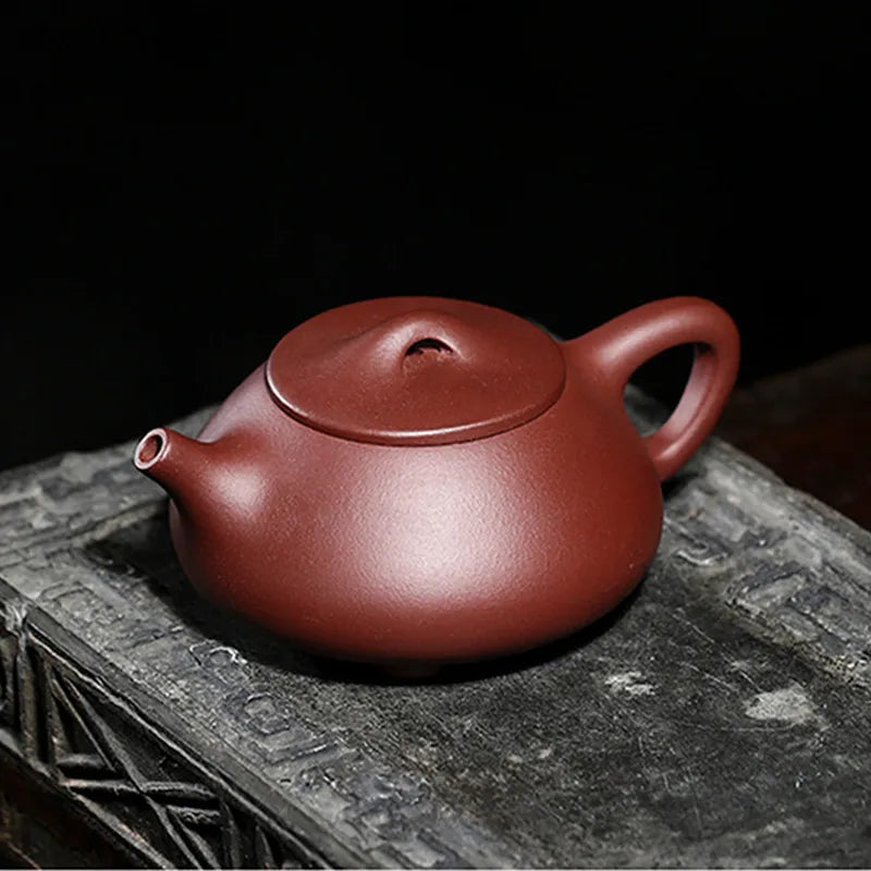 Handmade Yixing Purple Clay Tea Infuser Tradition Stone Scoop Filter Teapot Chinese Zisha Beauty Tea Set Custom Tea Accessories